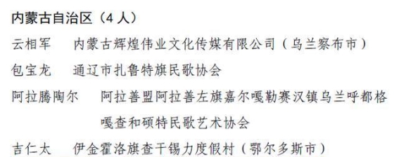 鄂尔多斯四位文旅人才入选乡村文化与旅游支持项目