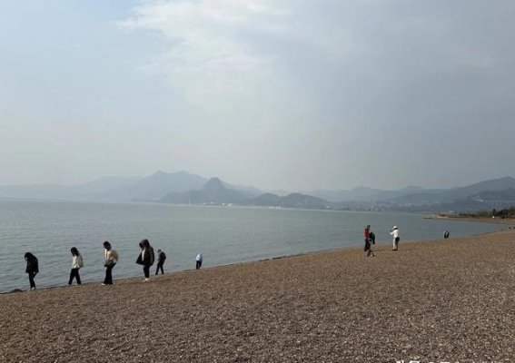 春日抚仙湖的静谧时光