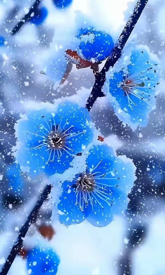 雪中蓝莓：寒冷中的顽强生命