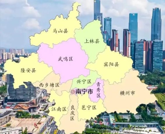 南宁各区县GDP差距大，青秀区领先全广西，马山落后