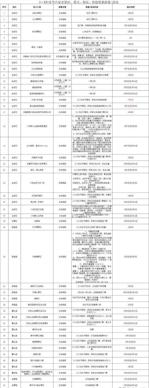 六安市妇女节全城联动，春日盛宴等你来享
