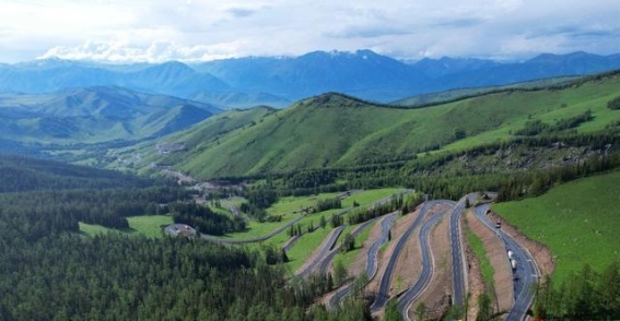 六月阿禾公路的金色花海与自然画卷