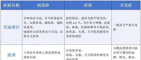 如何有效区分流感与普通感冒及流感防治措施详解