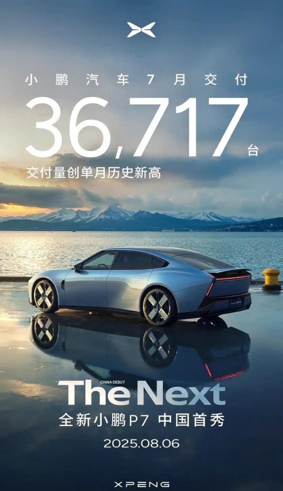 小鹏汽车七月交付再创新高 智能化与全球布局全面推进