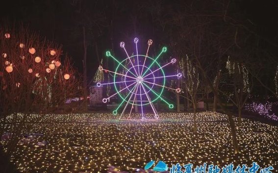 流光溢彩的东郊公园春节灯会，焕发新春喜庆