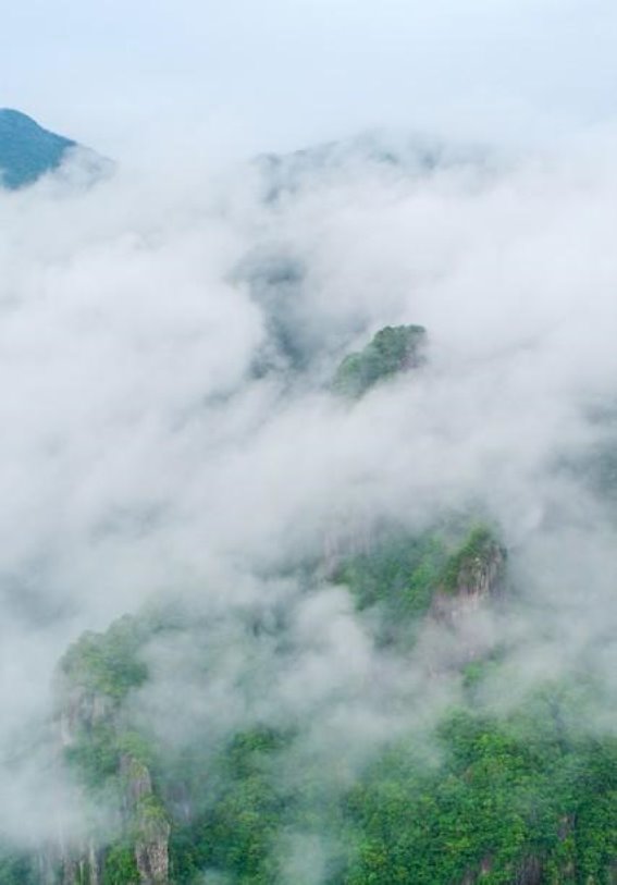 雾散山峰秀，心灵的净化