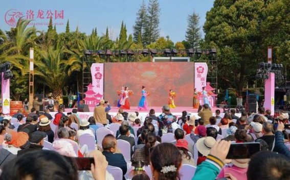 呈贡洛龙公园第二届樱花节浪漫启幕，春光如约而至