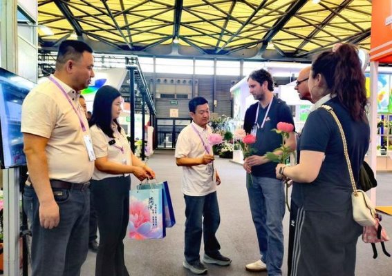 菏泽城市展团亮相国际园艺展，云端花廊展现万亩牡丹花海的壮丽景观