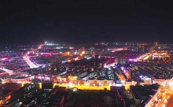 璀璨夜景点亮松原冬日魅力